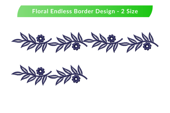 Charming Seamless Floral Border for Gifts