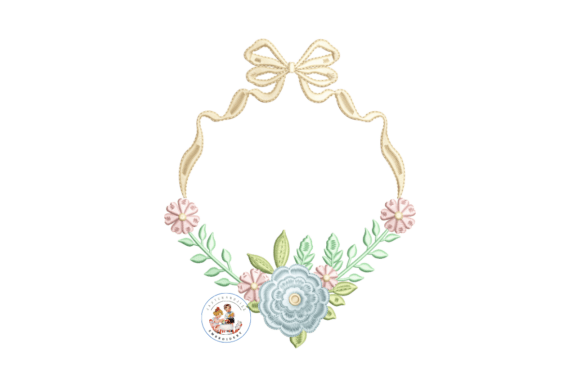 Elegant Floral Monogram Frame for Custom Projects