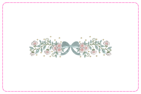 Floral Border Embroidery for Premium Sweatshirts