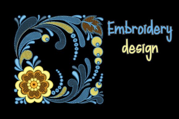 Folk Floral Border: A Touch of Elegance