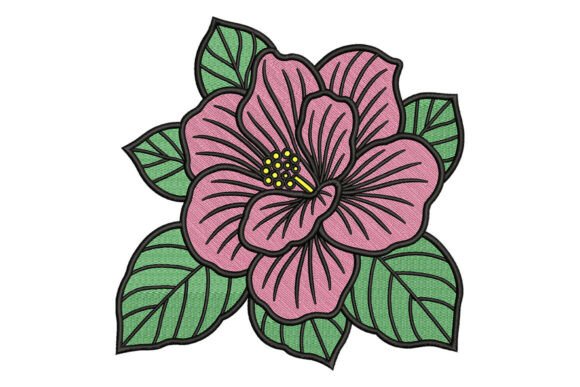 Pink Floral Embroidery Design: A Vibrant Addition