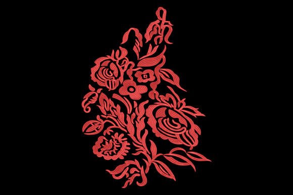 Red Floral Lace: A Touch of Elegance